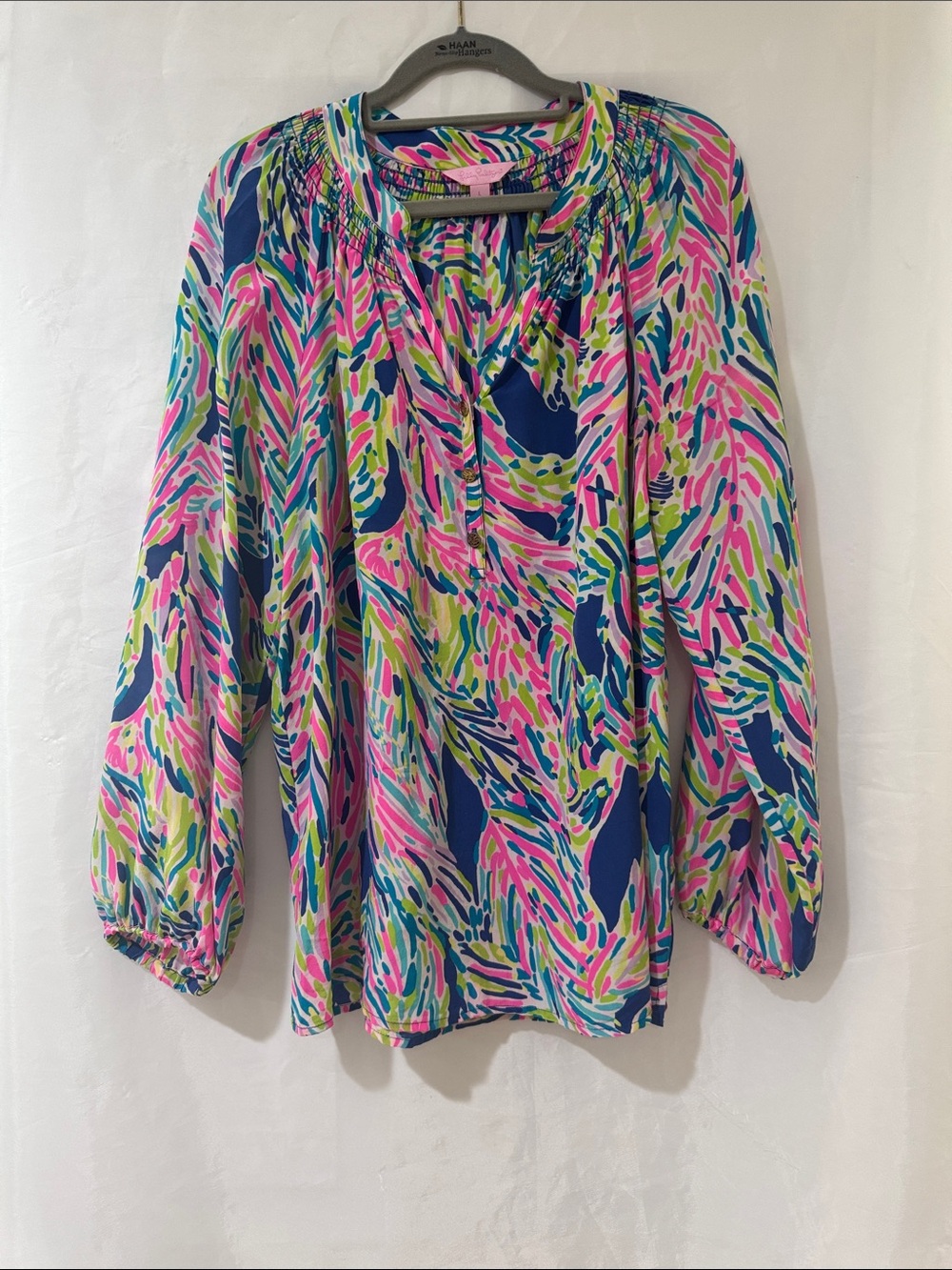 Lilly Pulitzer Large Elsa Blouse Palm Reader